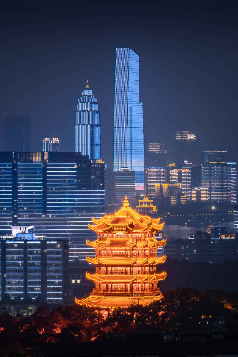 武汉黄鹤楼夜景