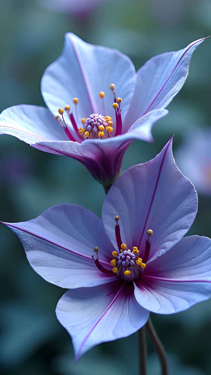  未来主义风格的花卉，如同来自外星球 12