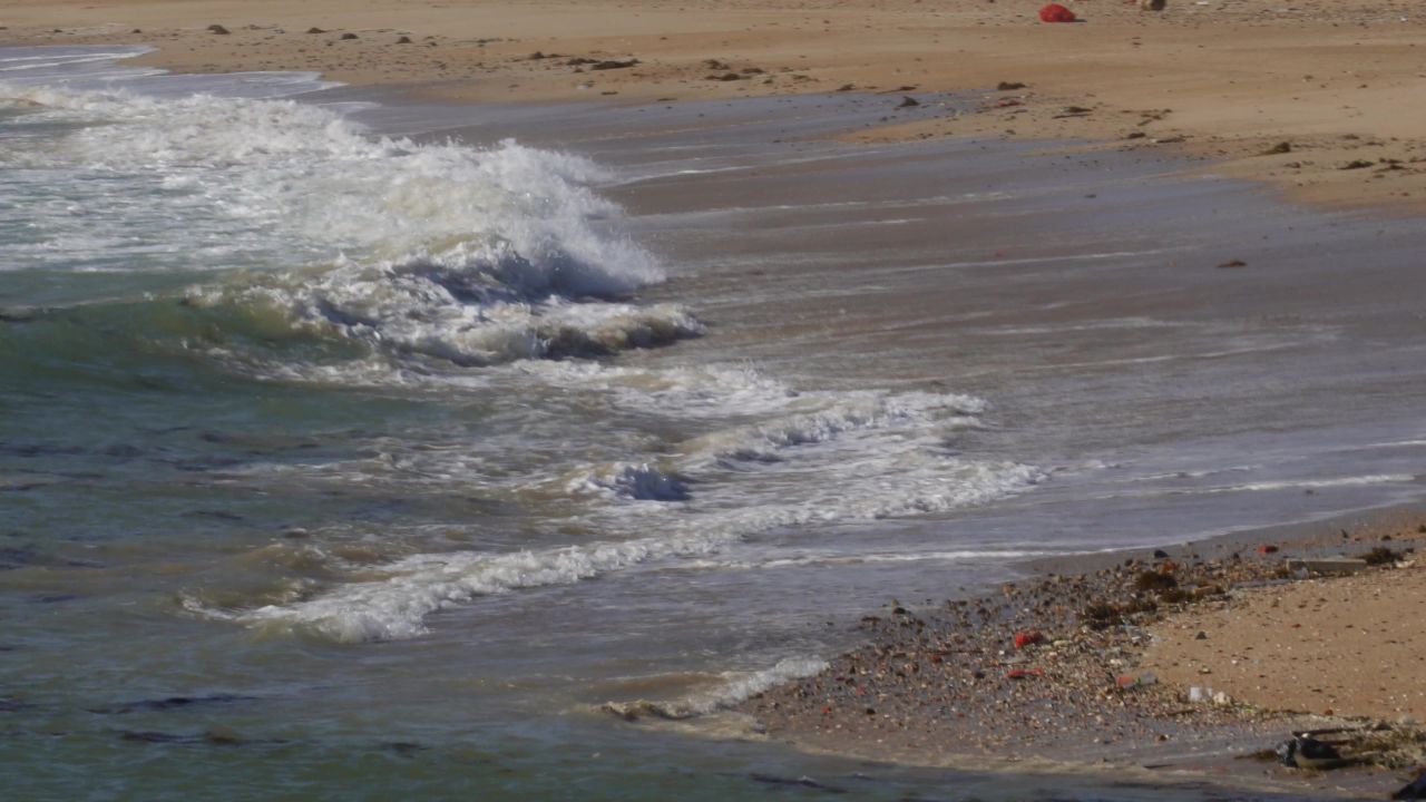 海水扑岸