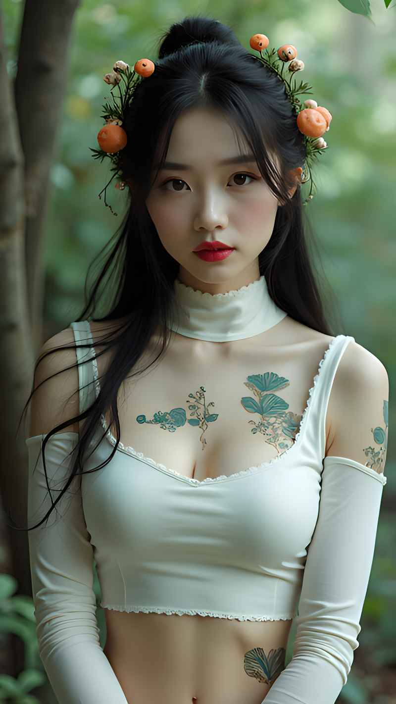森林系列特色风格美女 38