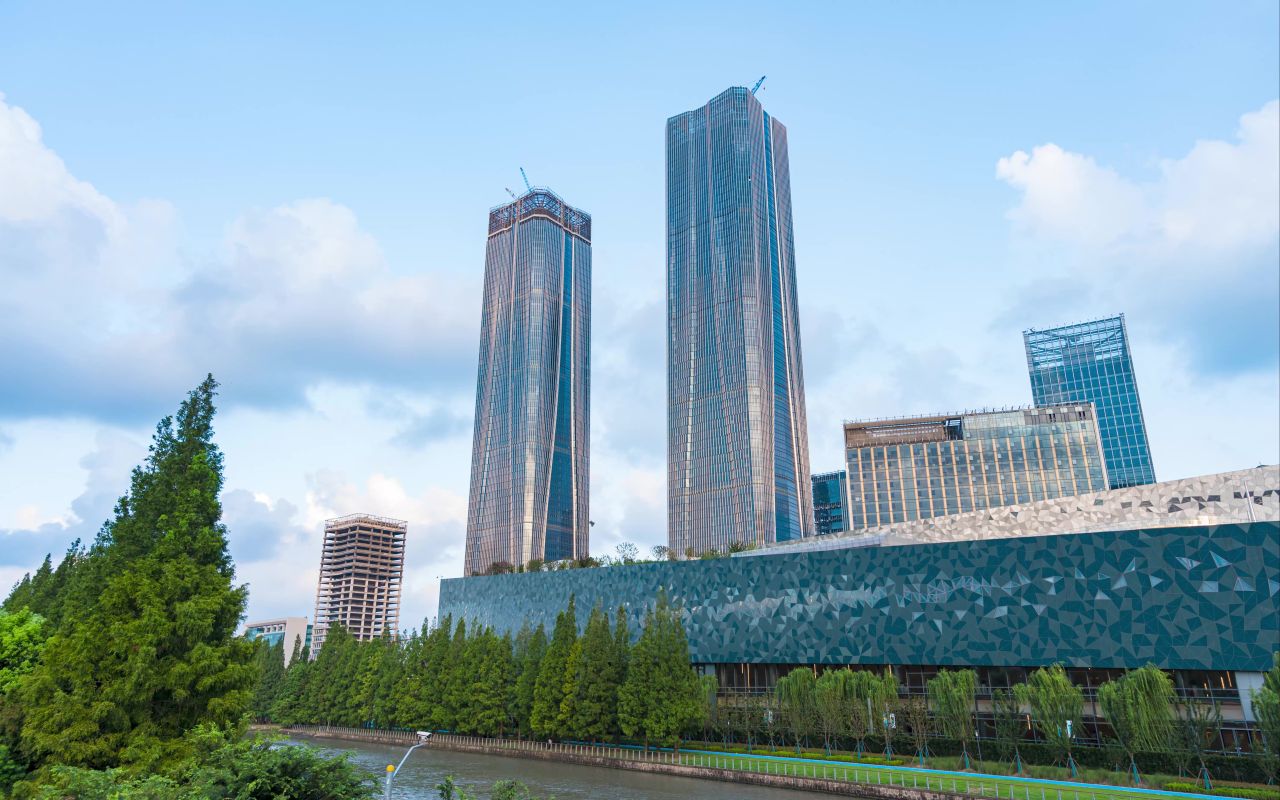 上海张江科学之门建设延时