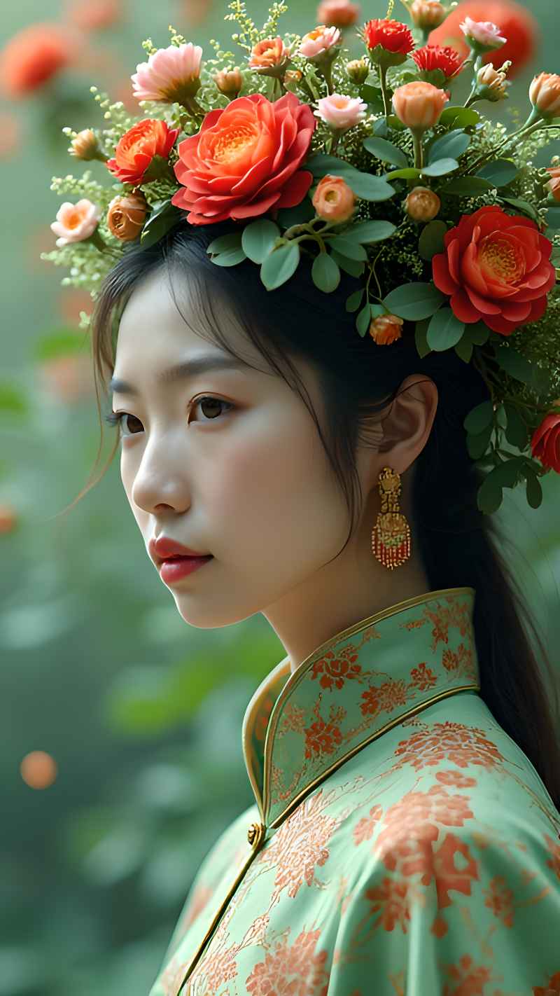 森林系列五颜六色古风艺术美女 114