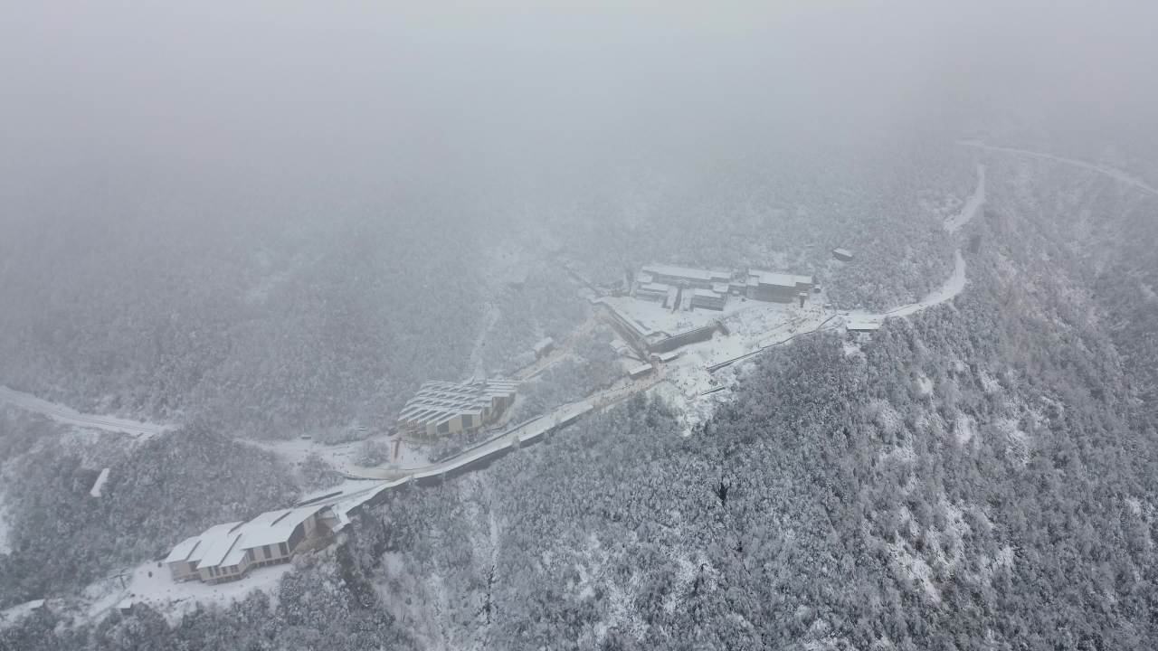 冬季瓦屋山航拍 7