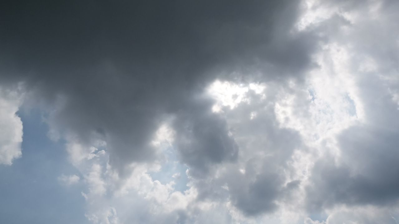 蓝天白云烈日当空延时摄影 3
