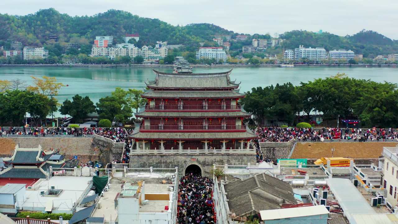 二五年航拍潮州古城四