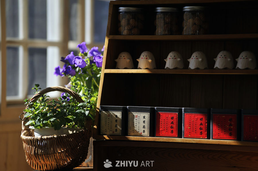 阳光下的茶香时光