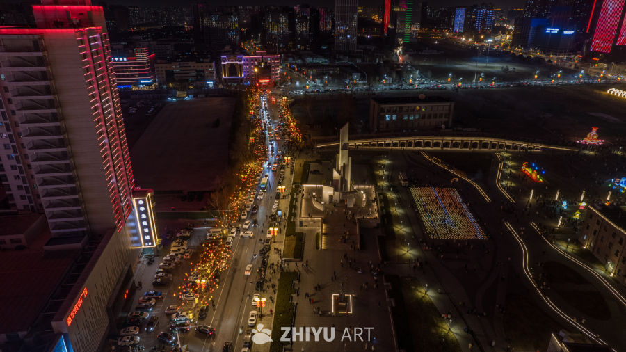 璀璨夜色下的城市繁华