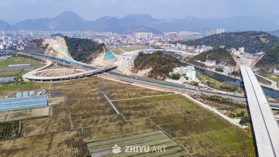城乡交汇的现代景观