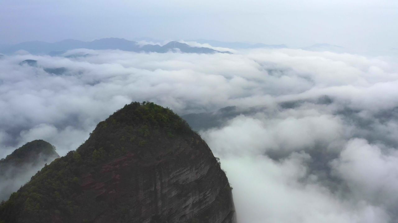 江西龙南南武当山风光 云海变化