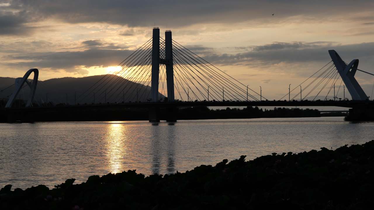 夕阳下的大桥 4