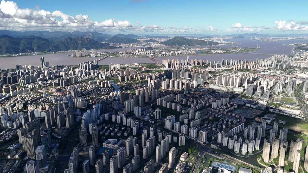 现代都市全景俯瞰