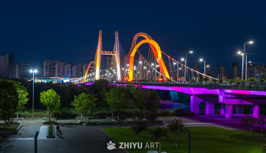 夜色下的大桥
