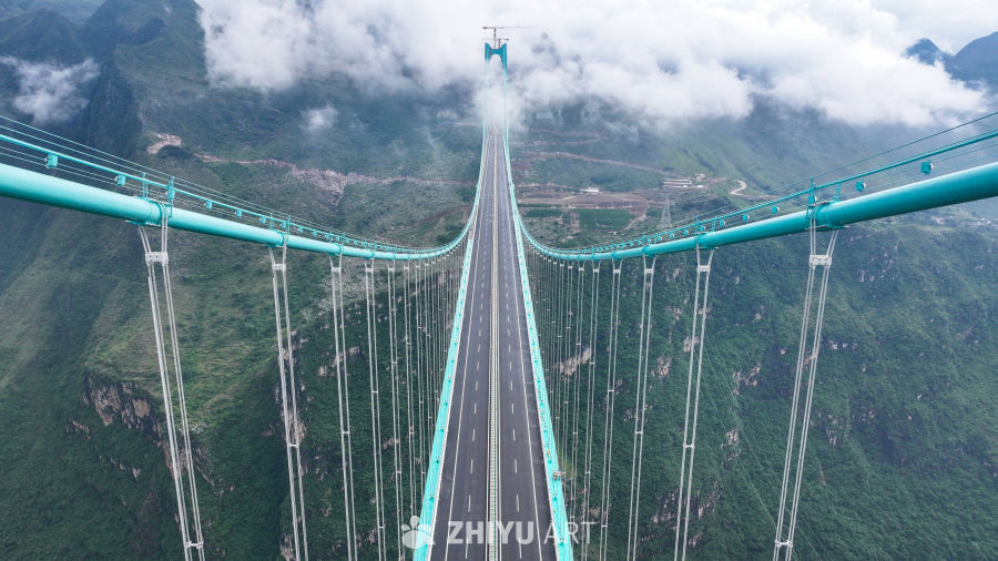 航拍贵州花江峡谷大桥 4