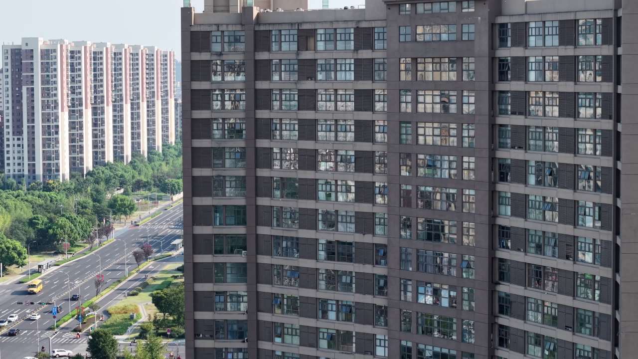 航拍昆山城市大景风光 2
