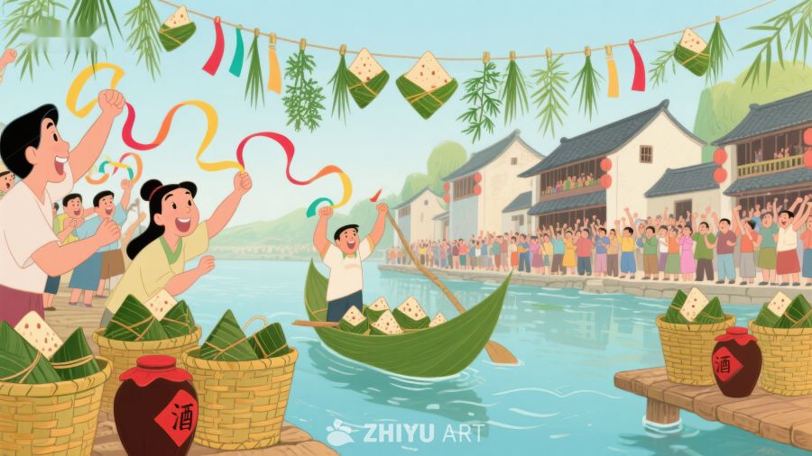端午节龙舟竞渡与粽子制作 67