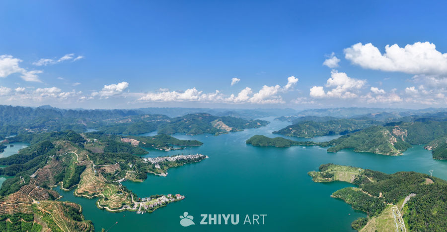 航拍贵州兴义万峰湖 南盘江畔山水 12
