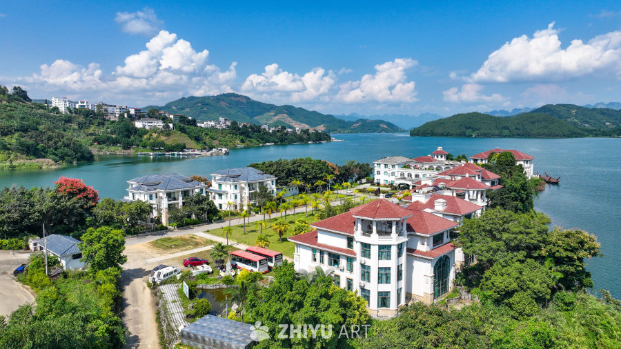 航拍贵州兴义万峰湖 南盘江畔山水 17