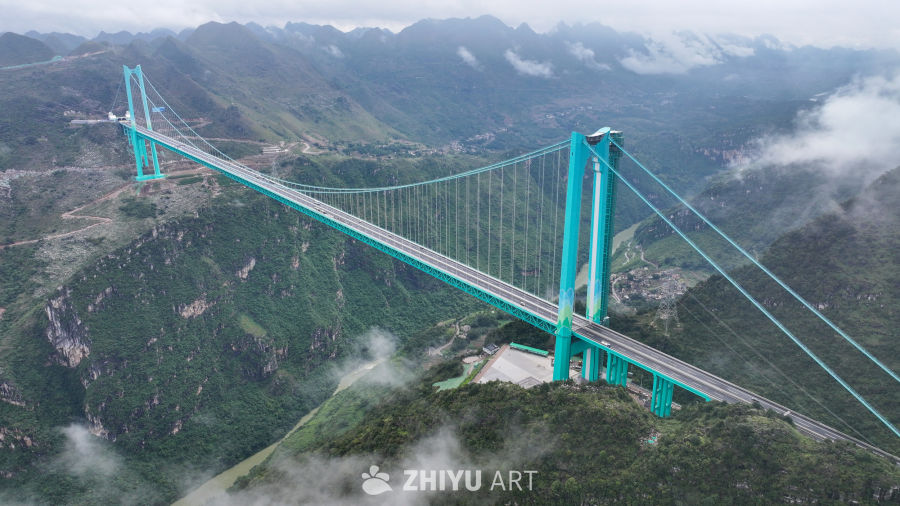 航拍贵州花江峡谷大桥 18