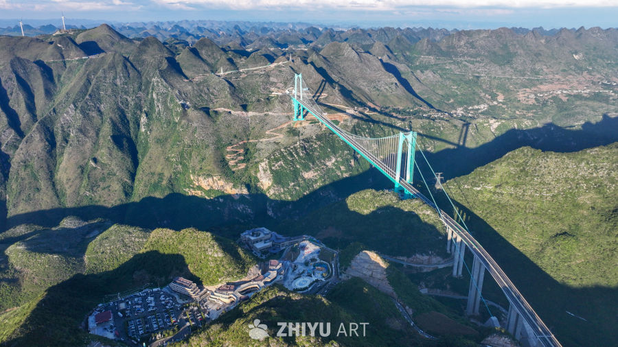 航拍贵州花江峡谷大桥 7