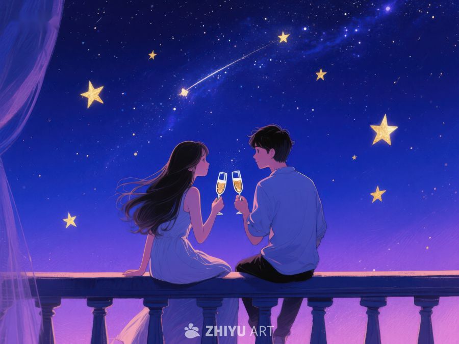 星空下的浪漫对饮 944