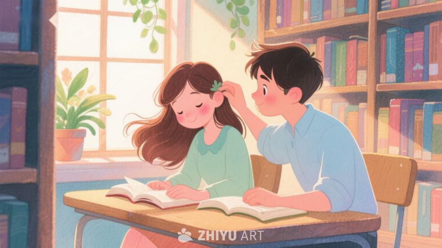 图书馆里的温馨学习时光 302