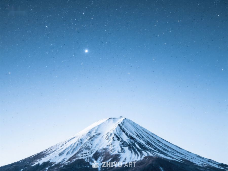 星空下的雪山 218