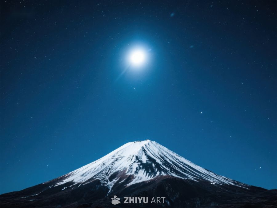 夜空下的雪山 389