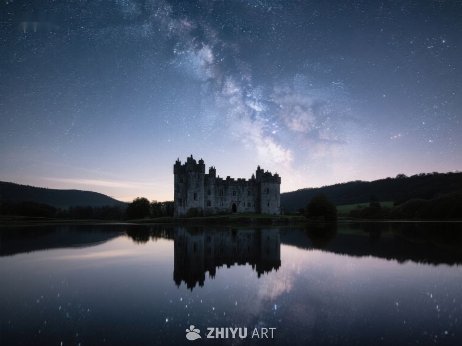 星空下的城堡倒影 172
