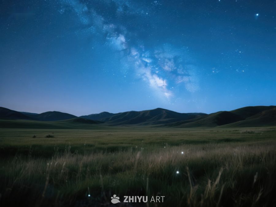 夜空下的草原风光 288