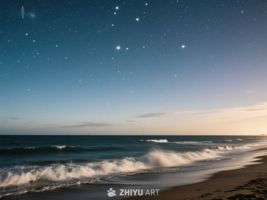 星空下的宁静海滩 192