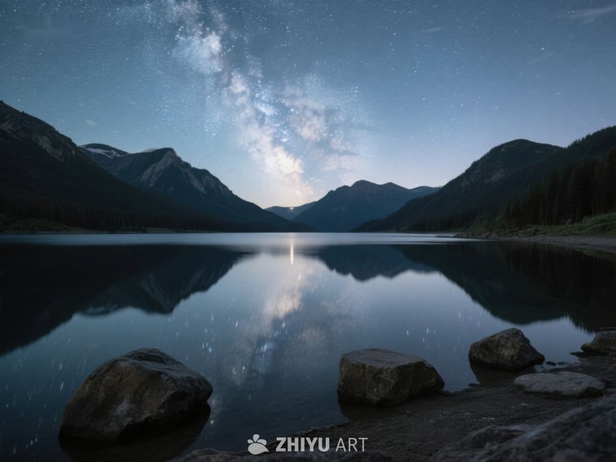 星河映湖，静谧山景 145