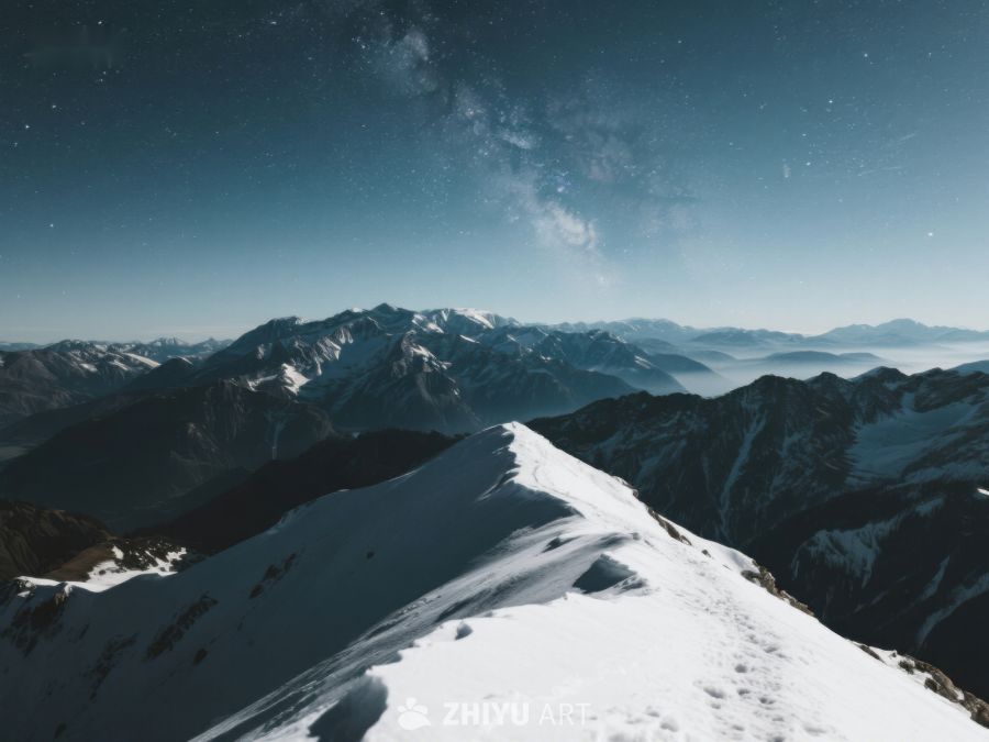 雪山之巅，银河璀璨 222