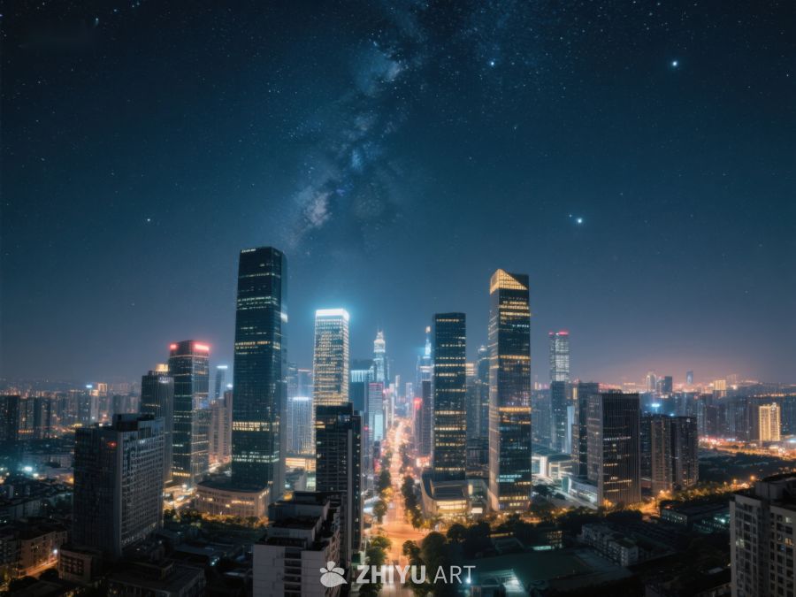 夜空下的城市天际线 272
