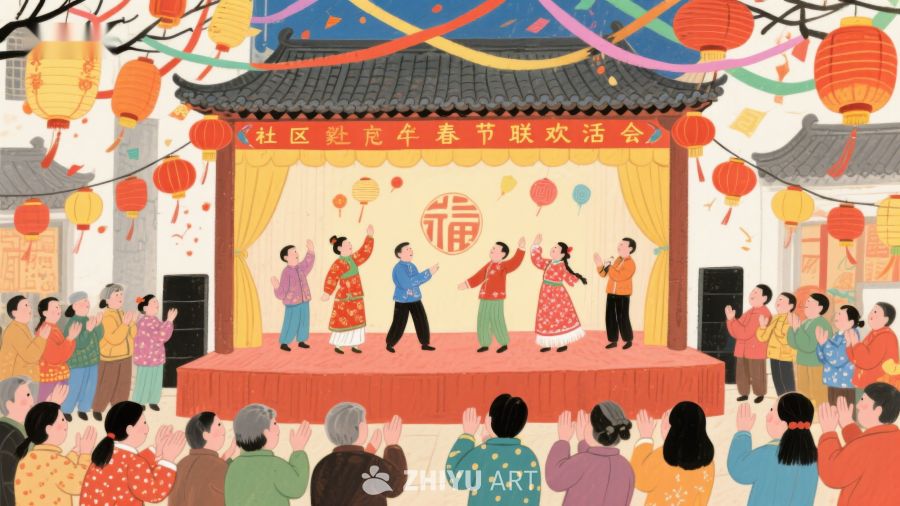 社区春节联欢会热闹上演 110