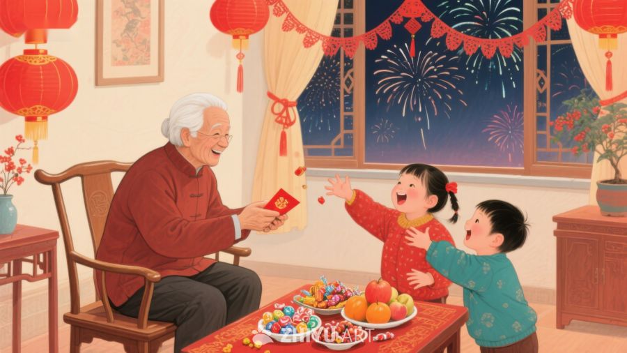 祖孙欢庆春节，红包传递温情 141