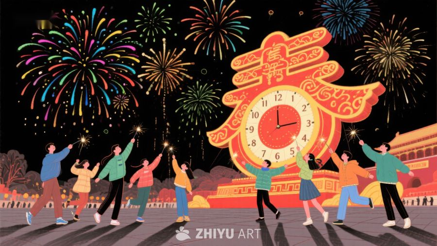 欢庆时刻：倒计时与烟花 417