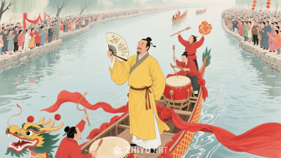 龙舟竞渡，传统节日庆典 656