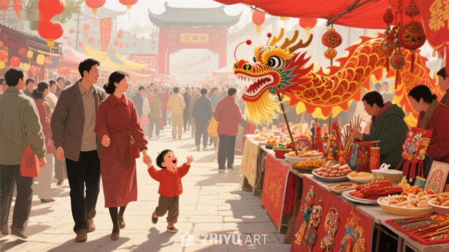 新春集市，龙舞欢腾 979