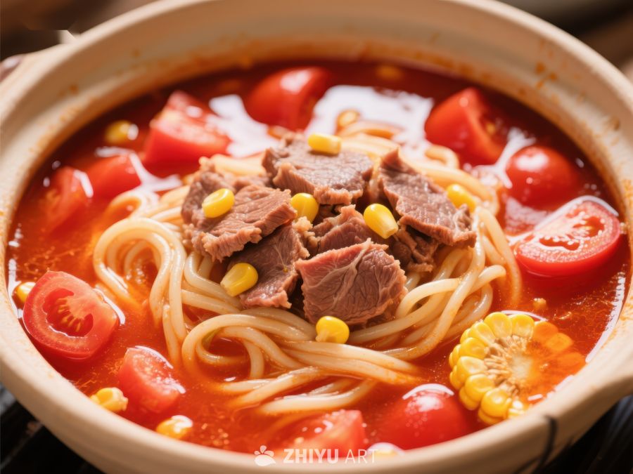 番茄牛肉面，鲜美汤汁与面条的完美结合 83