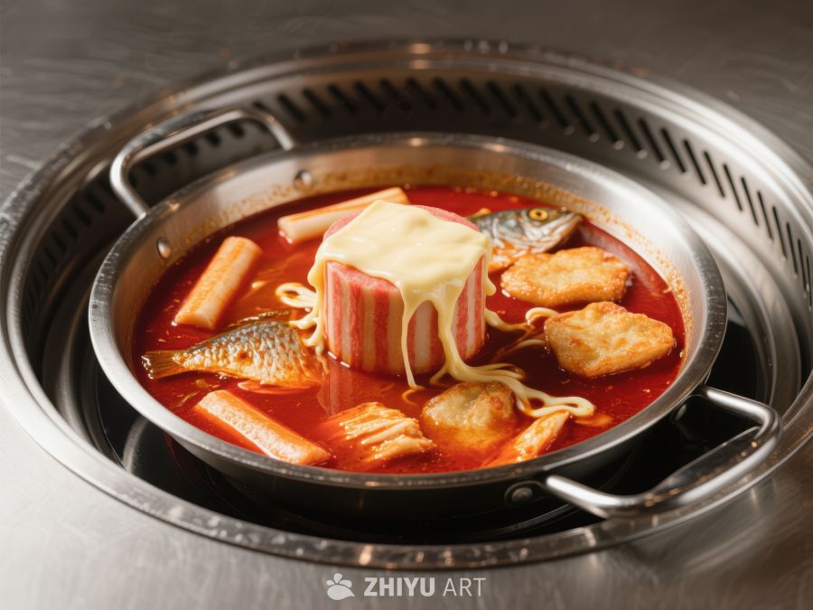 韩式火锅，奶酪鱼饼锅 145