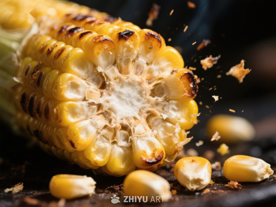 烤玉米粒爆落瞬间 315