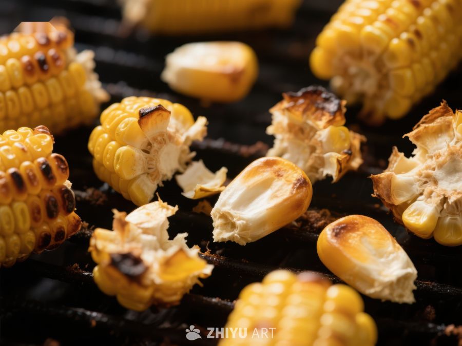 烤玉米粒的美味瞬间 316