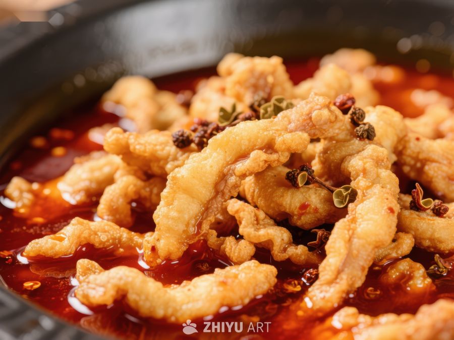 麻辣鸡肉条，鲜香四溢 401
