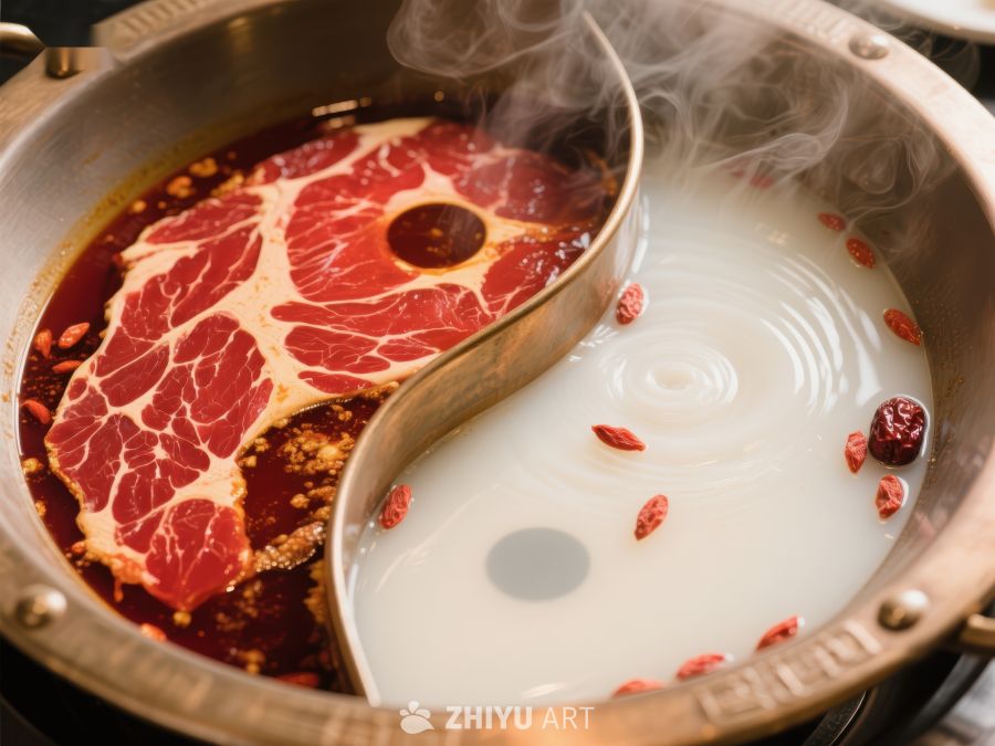 鸳鸯火锅：麻辣与清汤的完美结合 859