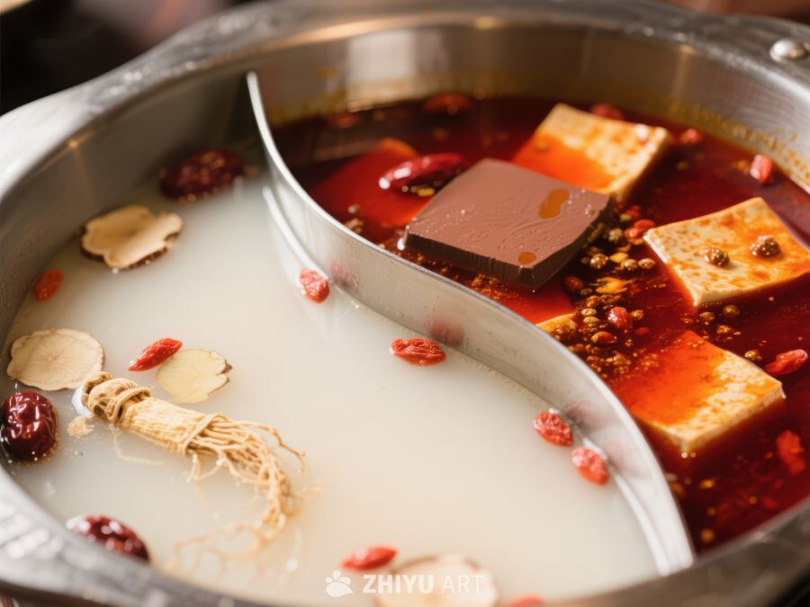 鸳鸯火锅：清汤与麻辣的完美结合 861