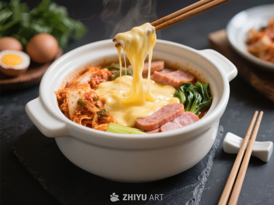 芝士拉面锅，热气腾腾的美味 870