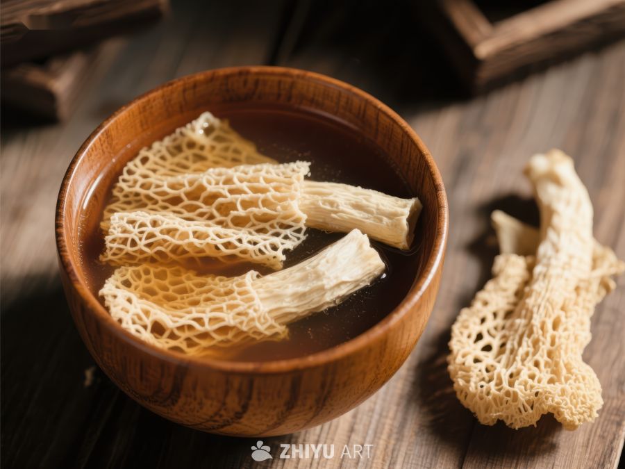 竹荪汤碗中盛放 881