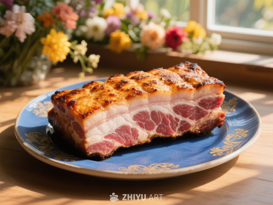 香脆五花肉，阳光窗边美食