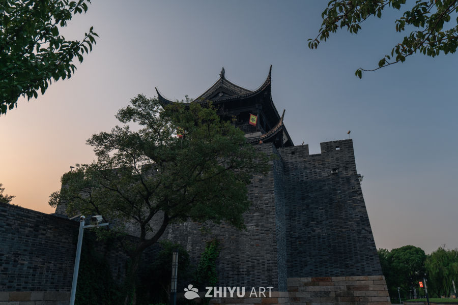 古城墙黄昏景