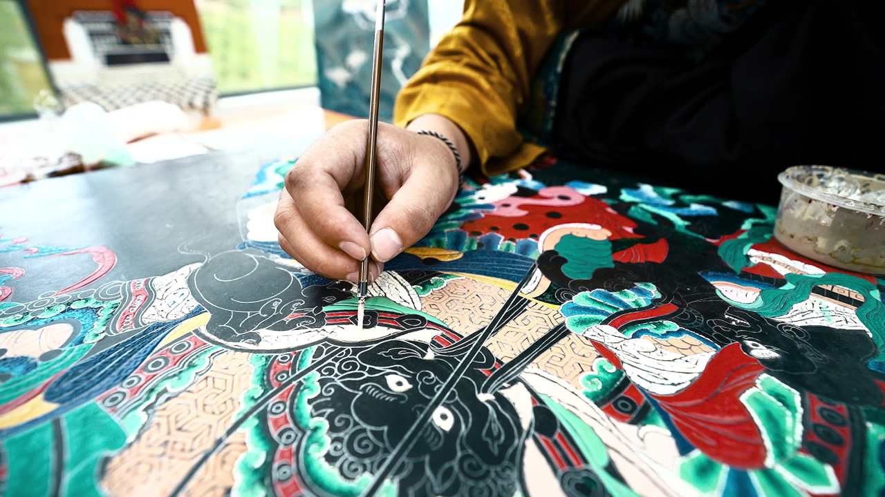 唐卡漆画